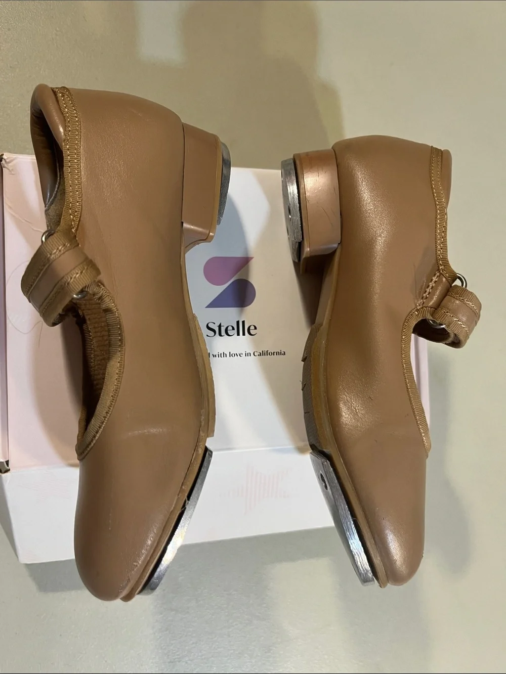 Elle Girls' Mary Jane Dance Shoes in Tan